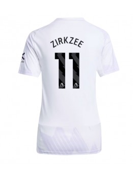 Manchester United Joshua Zirkzee #11 Replika Borta Kläder Dam 2025-26 Kortärmad